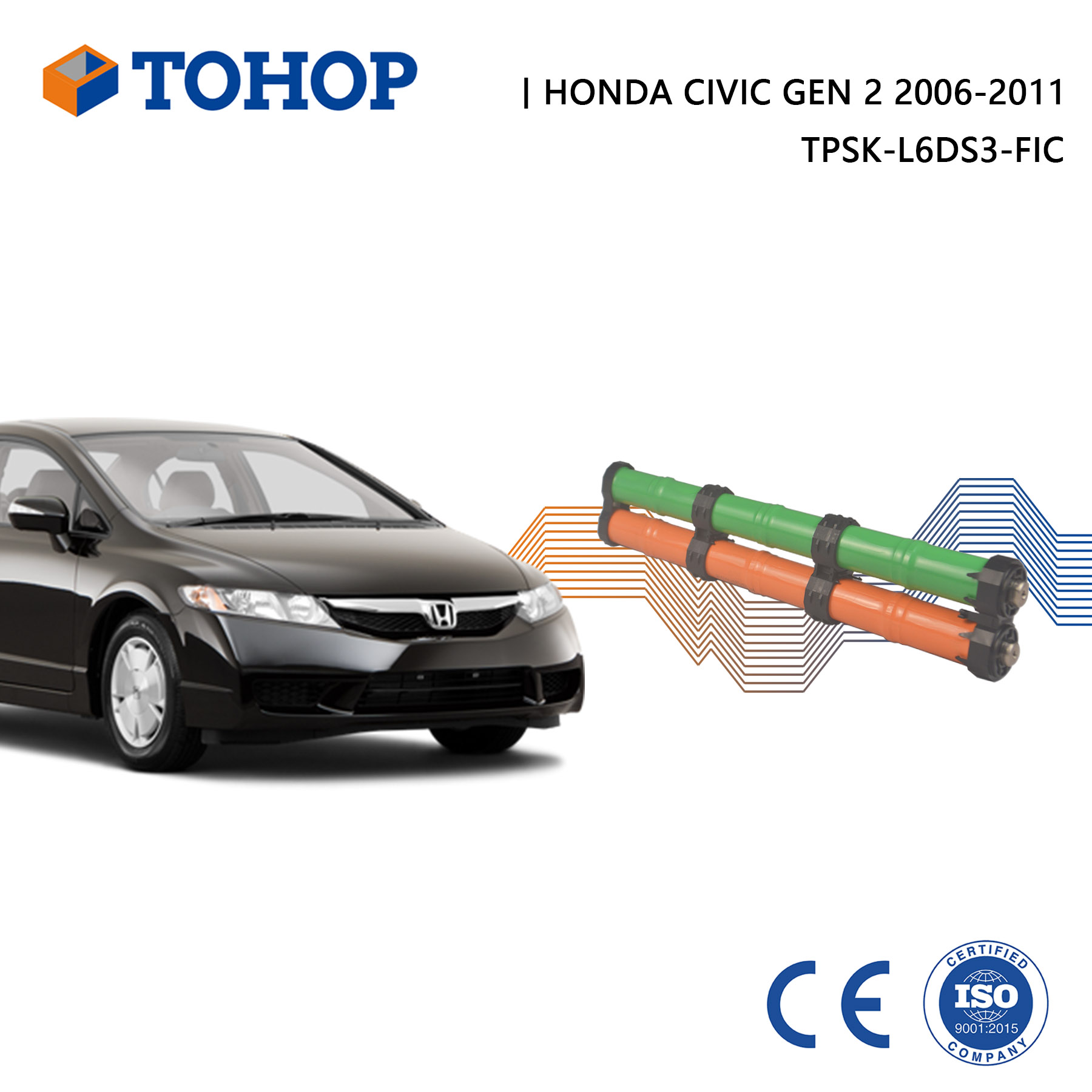 Preis des Herstellers Zylindrische 14,4 V 6,5 Ah Honda Civic Hybrid Batterie