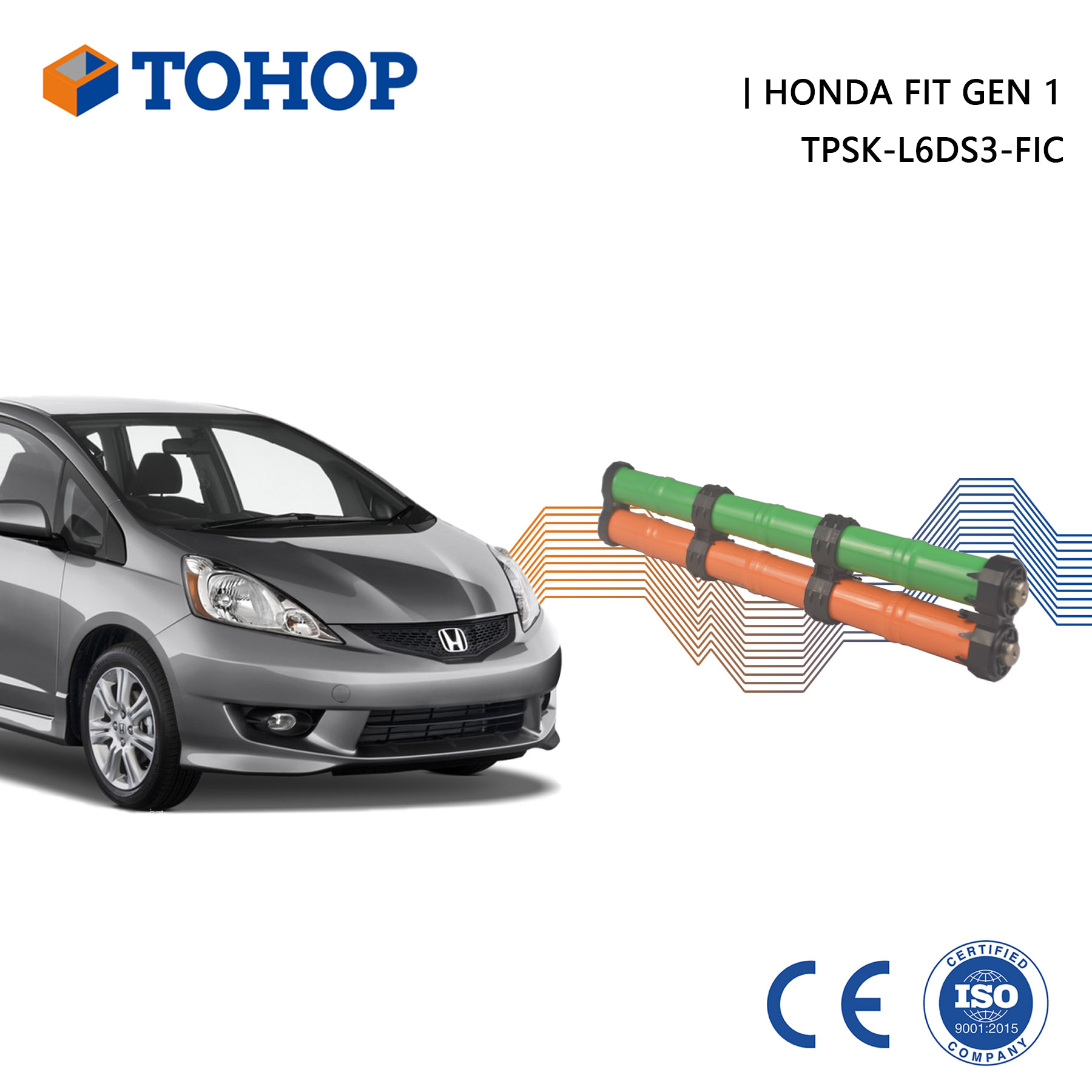 Zylindrischer Gen.1 Honda FIT Hybrid Battery Pack für Fahrzeuge