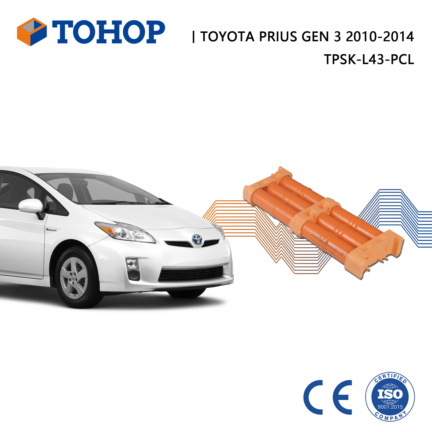 14,4 V 7,2 V 6,5 Ah Hochleistungs-Ni-MH-Ersatz-Hybrid-Autobatterie für Toyota für Prius Hybrid-Batterie