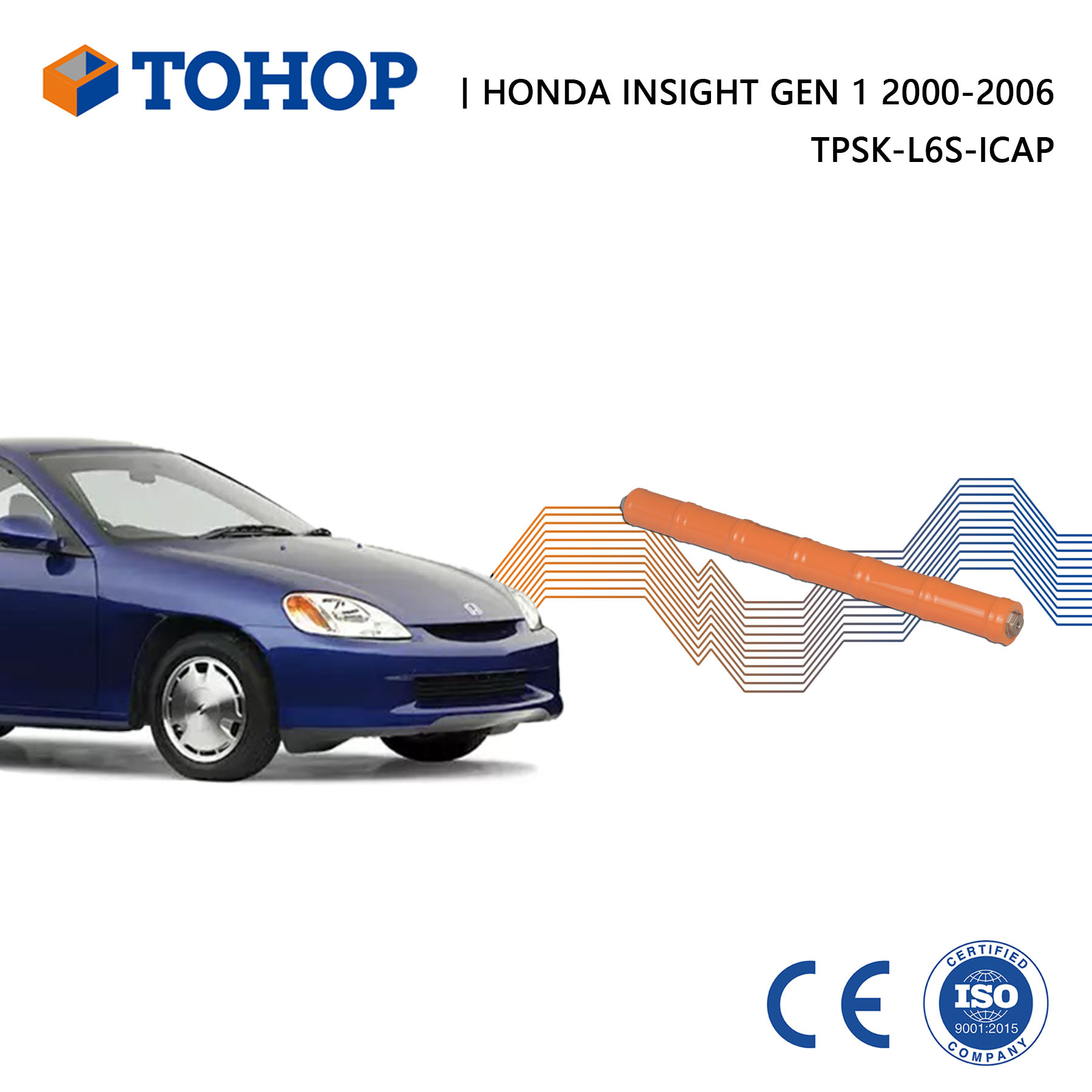 Insight Gen.1 Brandneue 7,2 V 6,5 Ah Hybridbatterie für Honda